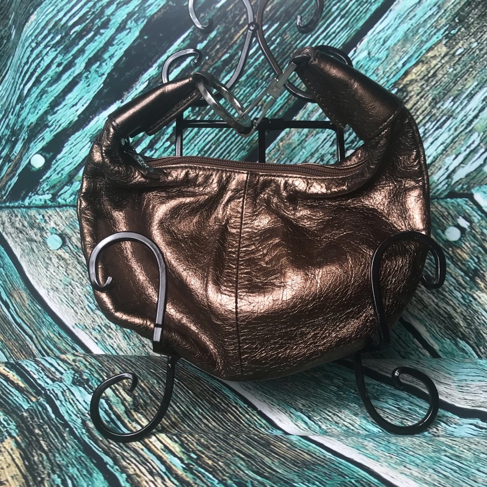 HOBO Int’l bronze metallic hobo style purse